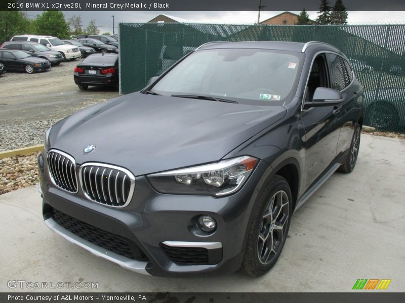 Mineral Grey Metallic / Black 2016 BMW X1 xDrive28i
