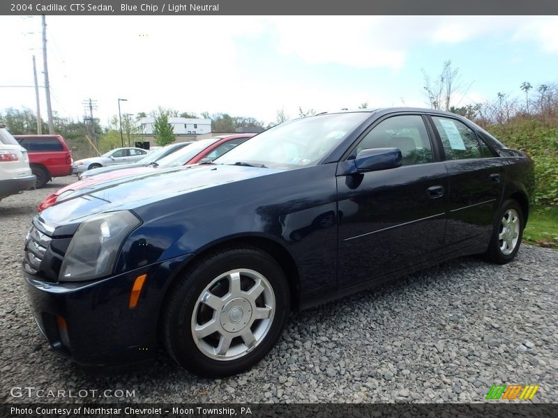Blue Chip / Light Neutral 2004 Cadillac CTS Sedan