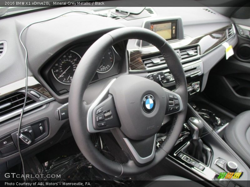 Mineral Grey Metallic / Black 2016 BMW X1 xDrive28i