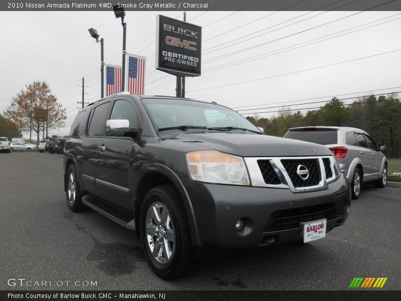 Smoke Gray Metallic / Charcoal 2010 Nissan Armada Platinum 4WD