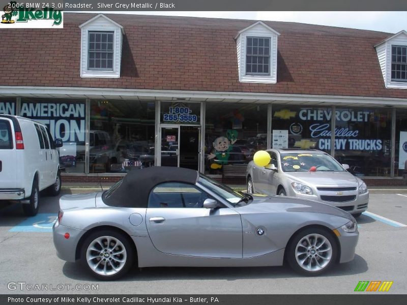 Silver Grey Metallic / Black 2006 BMW Z4 3.0i Roadster