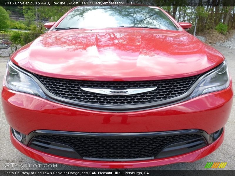 Redline 3-Coat Pearl / Black/Ambassador Blue 2016 Chrysler 200 S AWD