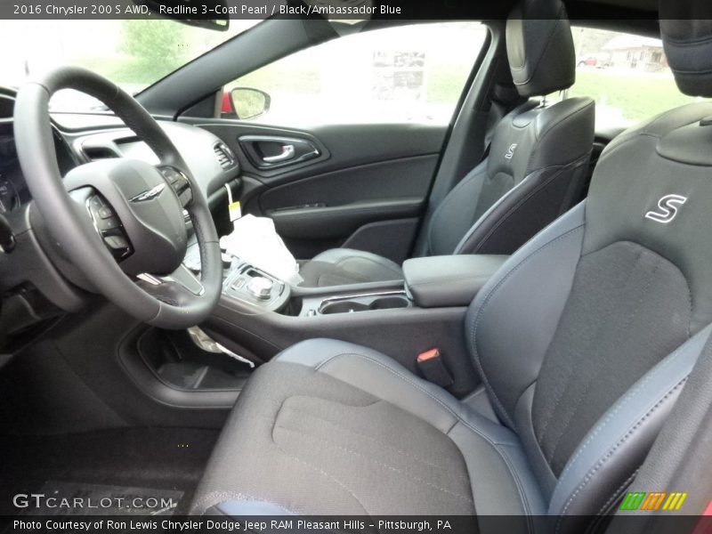  2016 200 S AWD Black/Ambassador Blue Interior