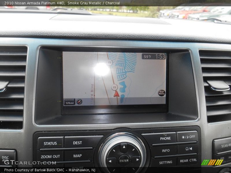 Smoke Gray Metallic / Charcoal 2010 Nissan Armada Platinum 4WD