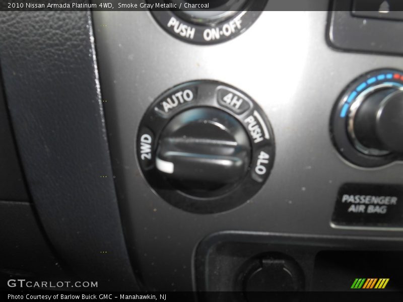 Smoke Gray Metallic / Charcoal 2010 Nissan Armada Platinum 4WD