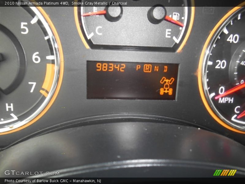 Smoke Gray Metallic / Charcoal 2010 Nissan Armada Platinum 4WD