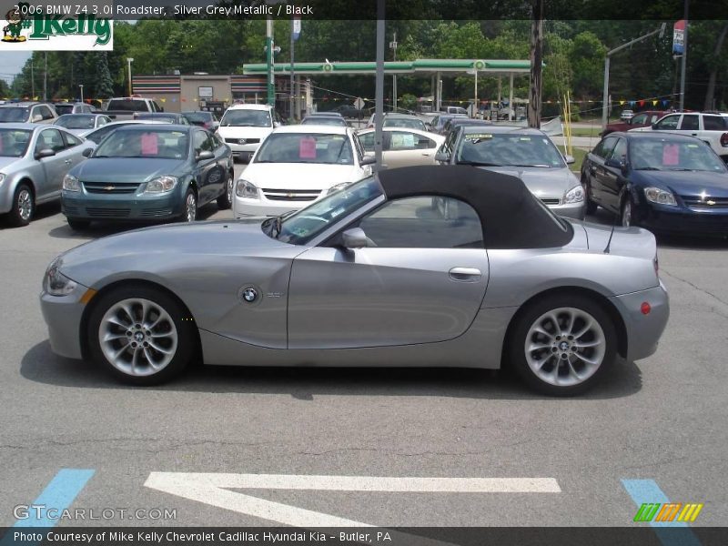 Silver Grey Metallic / Black 2006 BMW Z4 3.0i Roadster