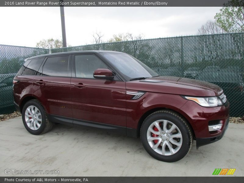 Montalcino Red Metallic / Ebony/Ebony 2016 Land Rover Range Rover Sport Supercharged
