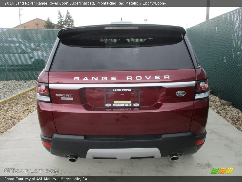 Montalcino Red Metallic / Ebony/Ebony 2016 Land Rover Range Rover Sport Supercharged