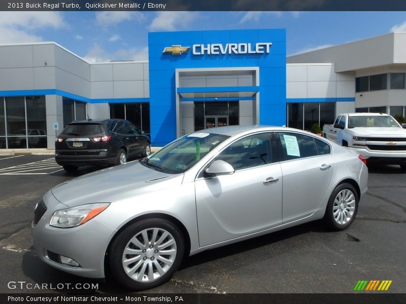 Quicksilver Metallic / Ebony 2013 Buick Regal Turbo