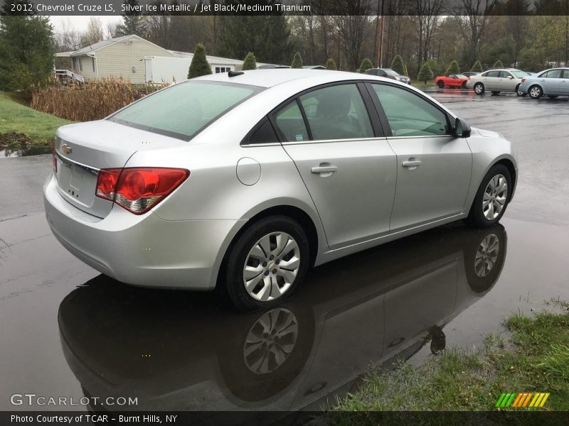 Silver Ice Metallic / Jet Black/Medium Titanium 2012 Chevrolet Cruze LS