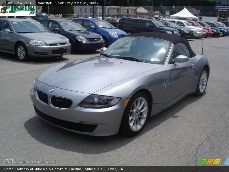 Silver Grey Metallic / Black 2006 BMW Z4 3.0i Roadster