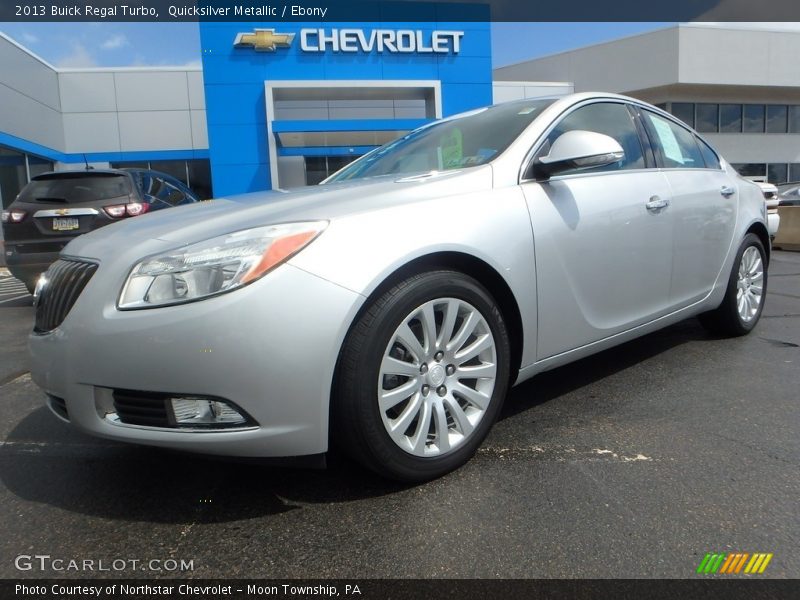 Quicksilver Metallic / Ebony 2013 Buick Regal Turbo