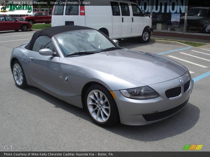 Silver Grey Metallic / Black 2006 BMW Z4 3.0i Roadster