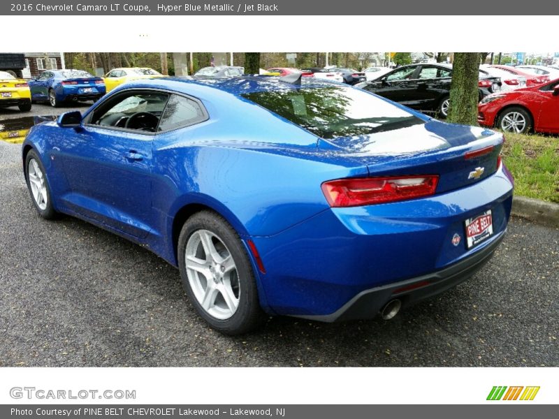 Hyper Blue Metallic / Jet Black 2016 Chevrolet Camaro LT Coupe
