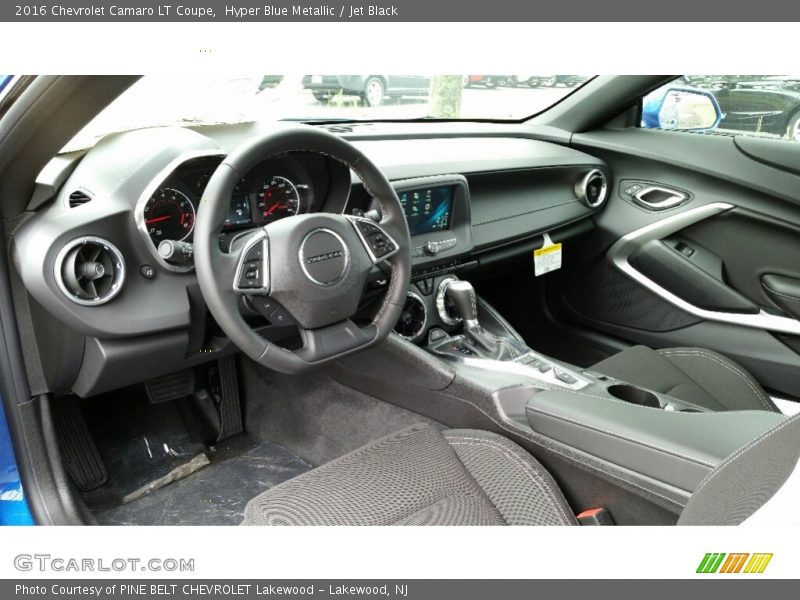 Hyper Blue Metallic / Jet Black 2016 Chevrolet Camaro LT Coupe