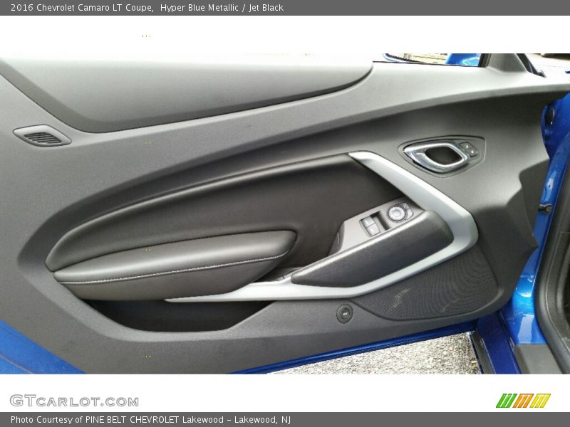 Hyper Blue Metallic / Jet Black 2016 Chevrolet Camaro LT Coupe