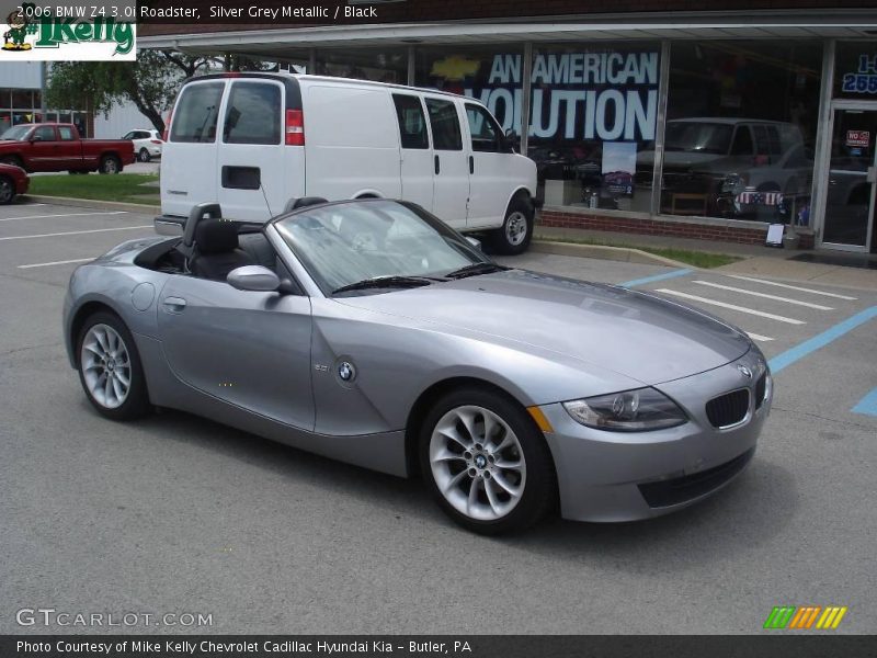 Silver Grey Metallic / Black 2006 BMW Z4 3.0i Roadster
