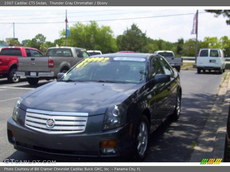 Thunder Gray Chromaflair / Ebony 2007 Cadillac CTS Sedan