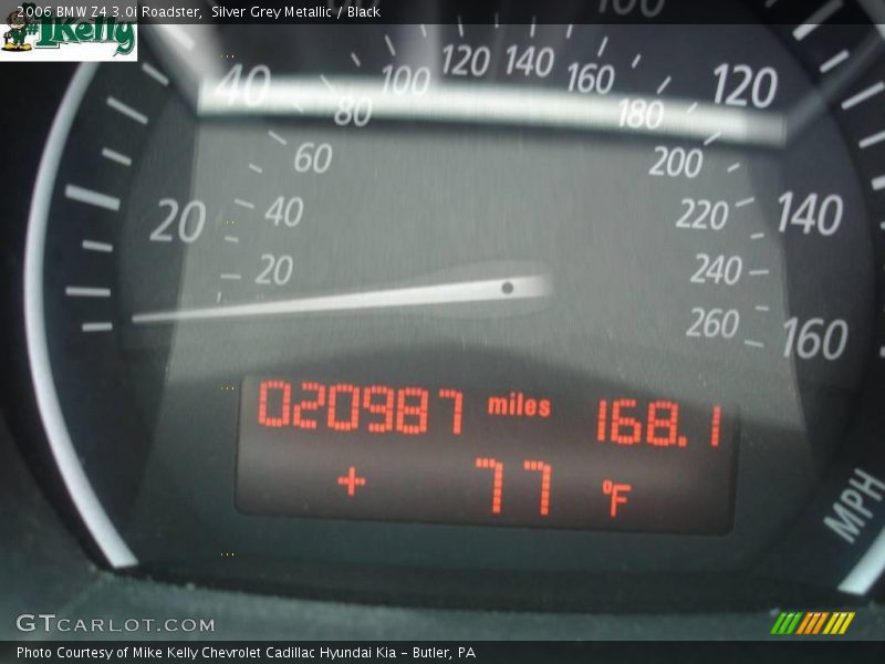 Silver Grey Metallic / Black 2006 BMW Z4 3.0i Roadster