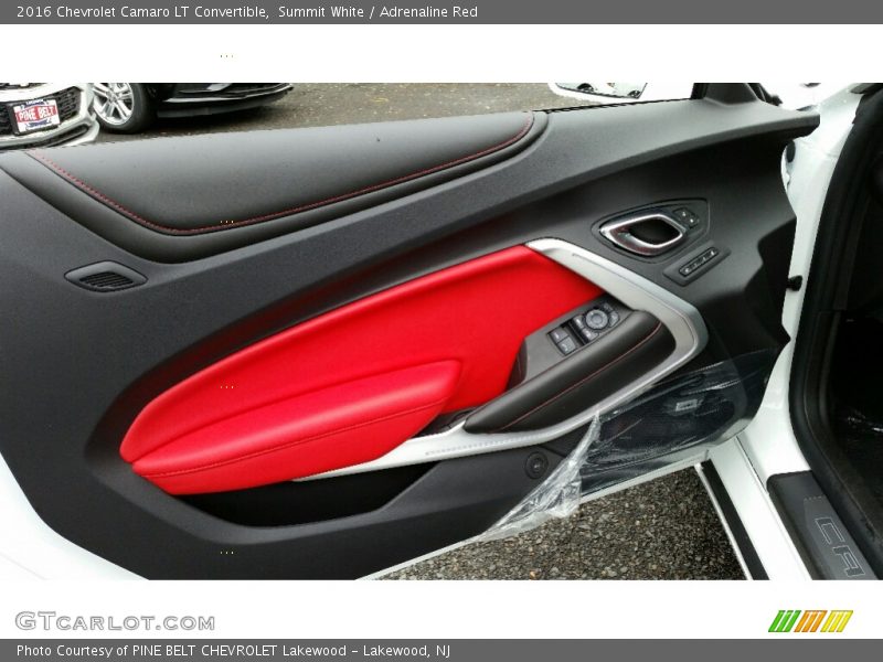 Summit White / Adrenaline Red 2016 Chevrolet Camaro LT Convertible