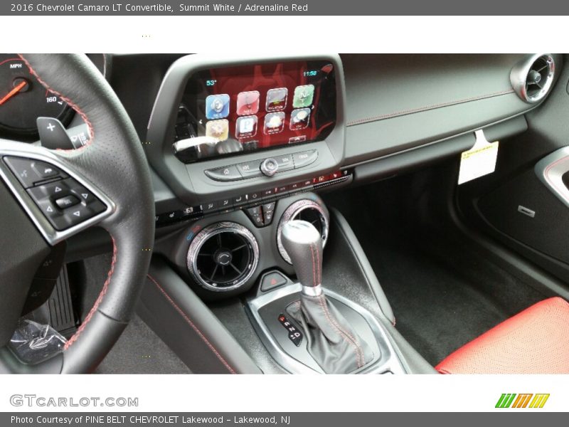 Summit White / Adrenaline Red 2016 Chevrolet Camaro LT Convertible