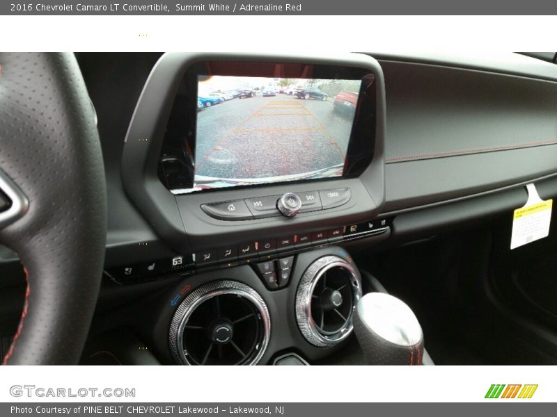 Summit White / Adrenaline Red 2016 Chevrolet Camaro LT Convertible