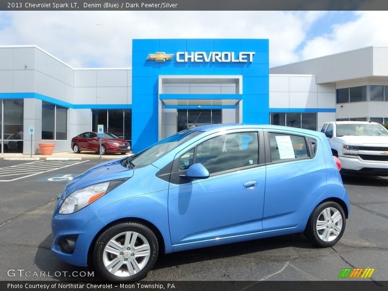 Denim (Blue) / Dark Pewter/Silver 2013 Chevrolet Spark LT