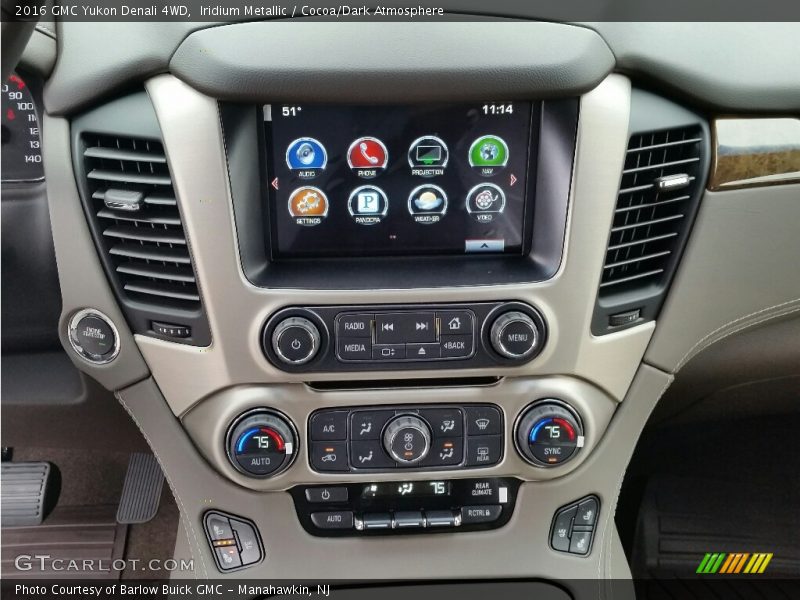 Iridium Metallic / Cocoa/Dark Atmosphere 2016 GMC Yukon Denali 4WD