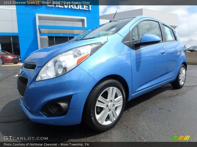 Denim (Blue) / Dark Pewter/Silver 2013 Chevrolet Spark LT