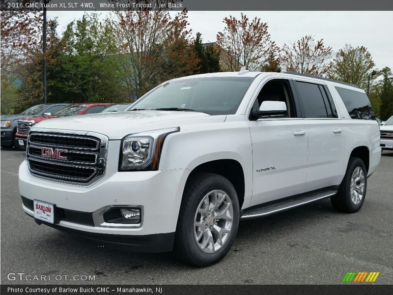 White Frost Tricoat / Jet Black 2016 GMC Yukon XL SLT 4WD