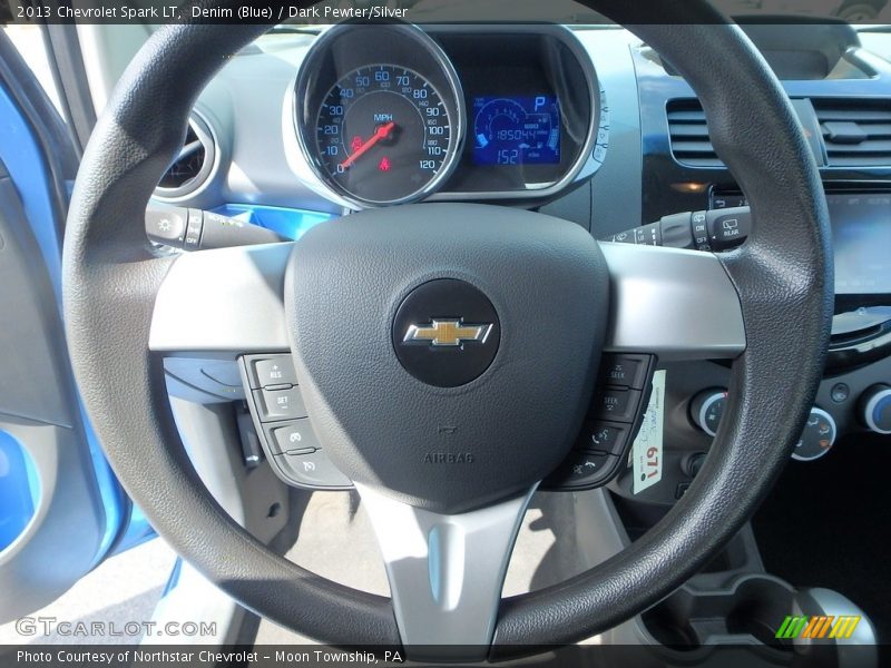 Denim (Blue) / Dark Pewter/Silver 2013 Chevrolet Spark LT