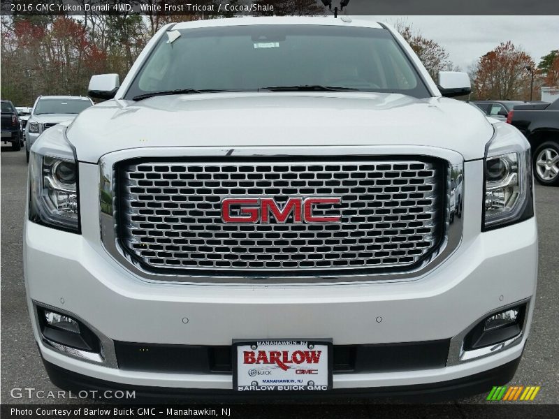 White Frost Tricoat / Cocoa/Shale 2016 GMC Yukon Denali 4WD