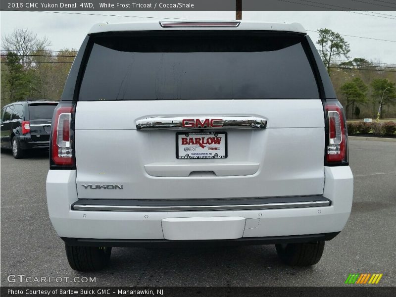 White Frost Tricoat / Cocoa/Shale 2016 GMC Yukon Denali 4WD