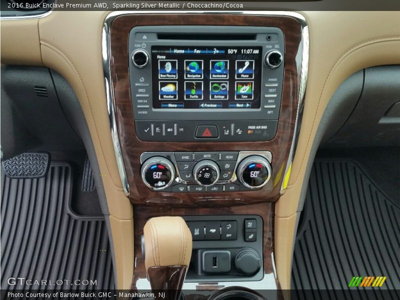 Sparkling Silver Metallic / Choccachino/Cocoa 2016 Buick Enclave Premium AWD
