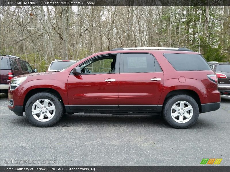 Crimson Red Tintcoat / Ebony 2016 GMC Acadia SLE
