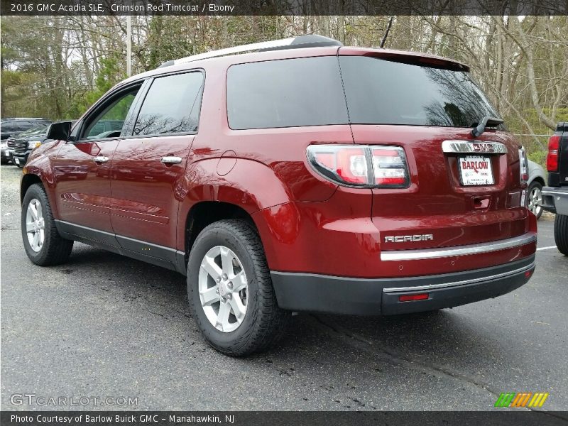 Crimson Red Tintcoat / Ebony 2016 GMC Acadia SLE