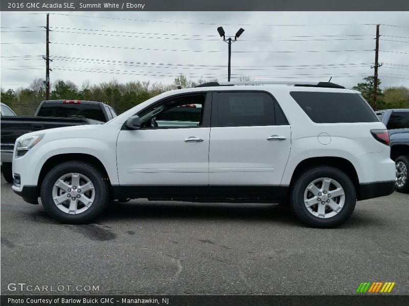 Summit White / Ebony 2016 GMC Acadia SLE