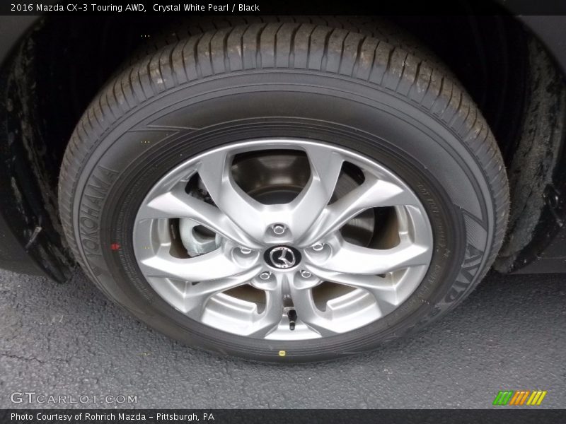 Crystal White Pearl / Black 2016 Mazda CX-3 Touring AWD