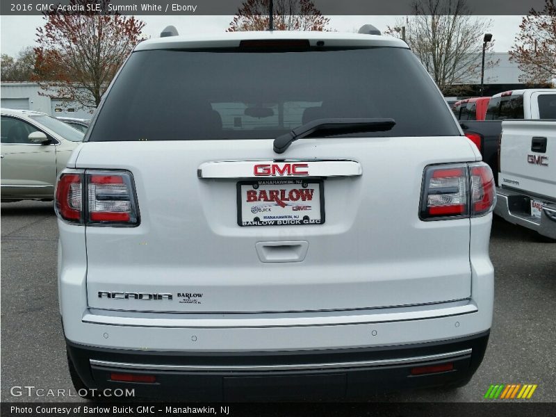 Summit White / Ebony 2016 GMC Acadia SLE
