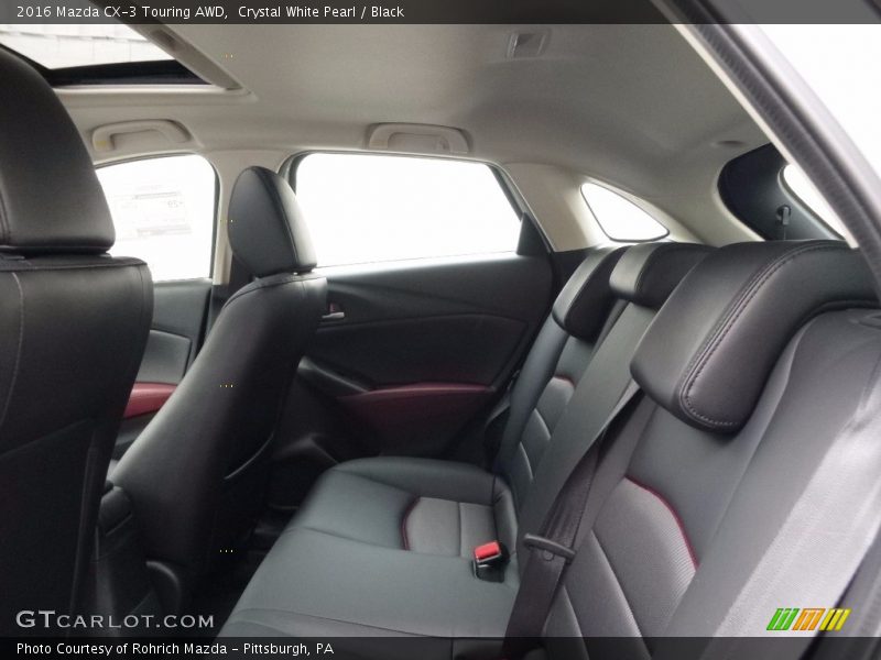 Crystal White Pearl / Black 2016 Mazda CX-3 Touring AWD