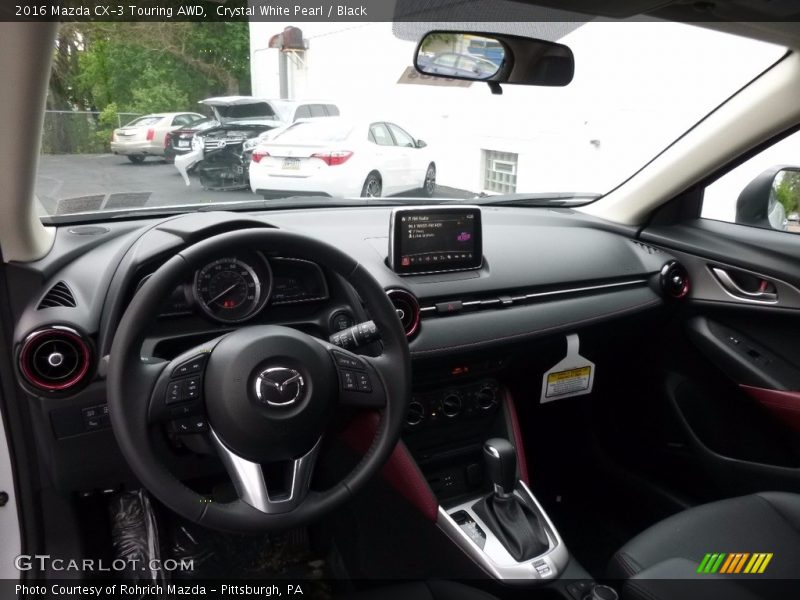 Crystal White Pearl / Black 2016 Mazda CX-3 Touring AWD