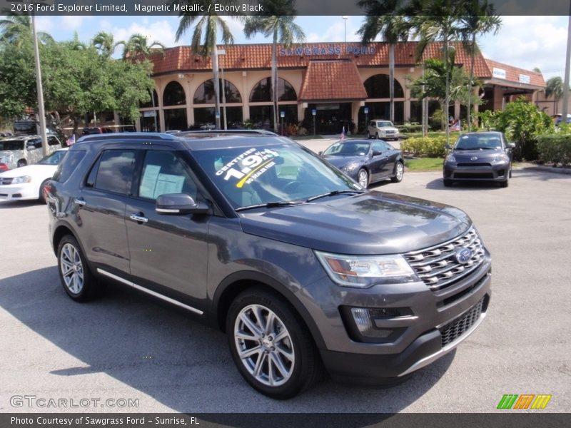 Magnetic Metallic / Ebony Black 2016 Ford Explorer Limited