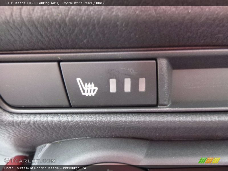 Crystal White Pearl / Black 2016 Mazda CX-3 Touring AWD