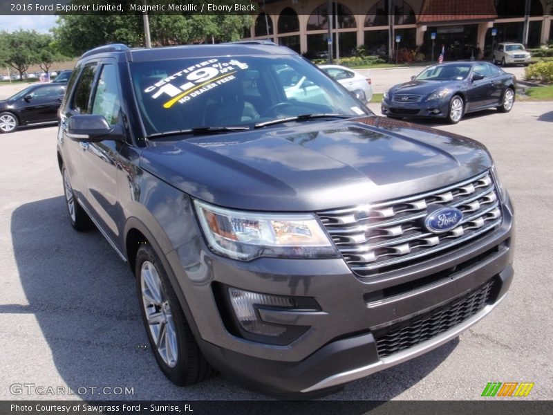 Magnetic Metallic / Ebony Black 2016 Ford Explorer Limited