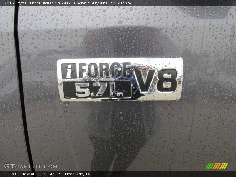 Magnetic Gray Metallic / Graphite 2016 Toyota Tundra Limited CrewMax