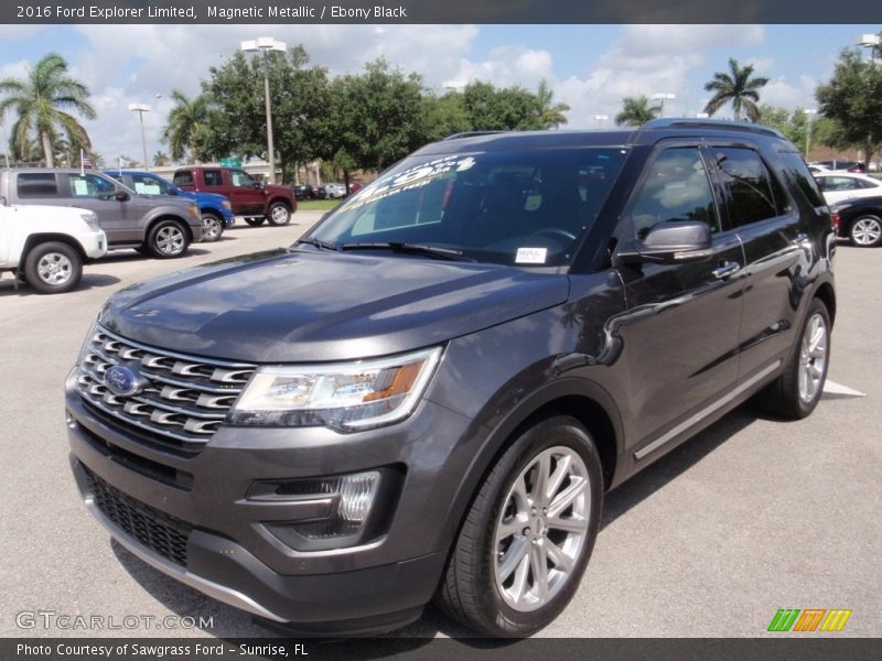 Magnetic Metallic / Ebony Black 2016 Ford Explorer Limited