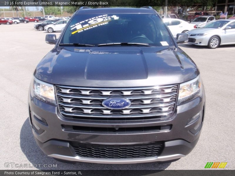 Magnetic Metallic / Ebony Black 2016 Ford Explorer Limited