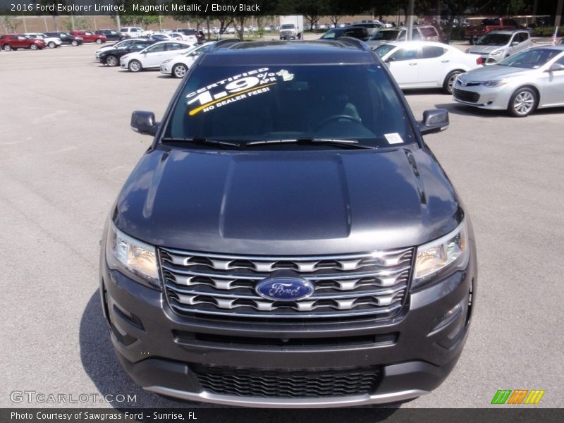 Magnetic Metallic / Ebony Black 2016 Ford Explorer Limited