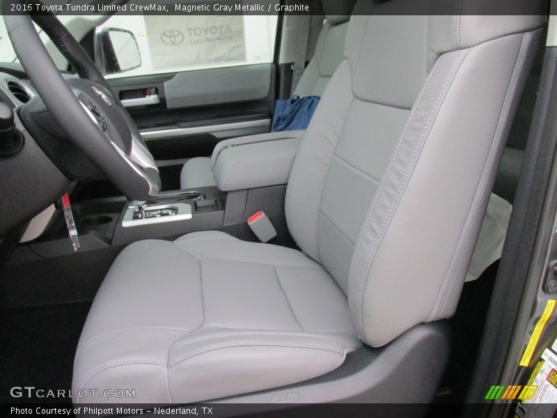Front Seat of 2016 Tundra Limited CrewMax